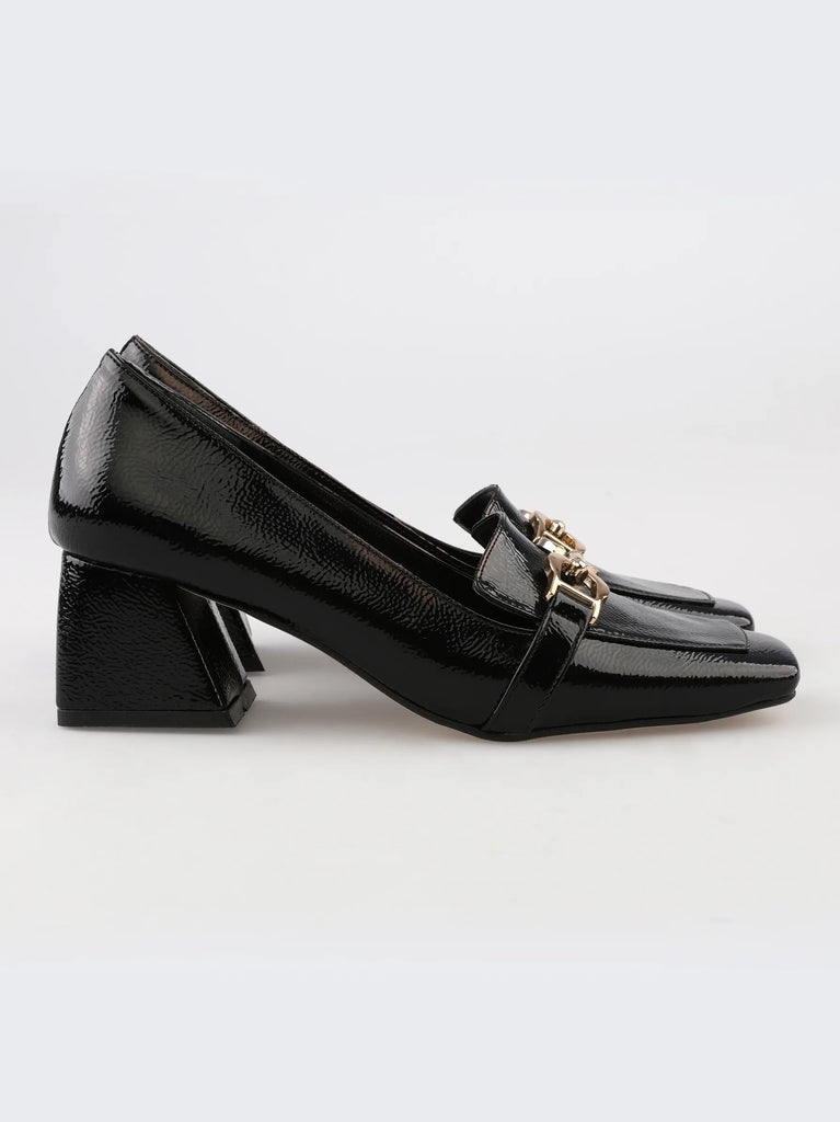 black block heels for women
