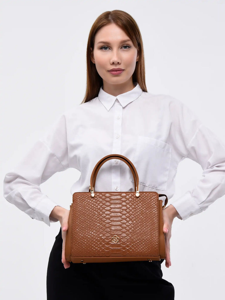 camel leather bag
