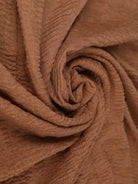 Coffee brown cotton scarf