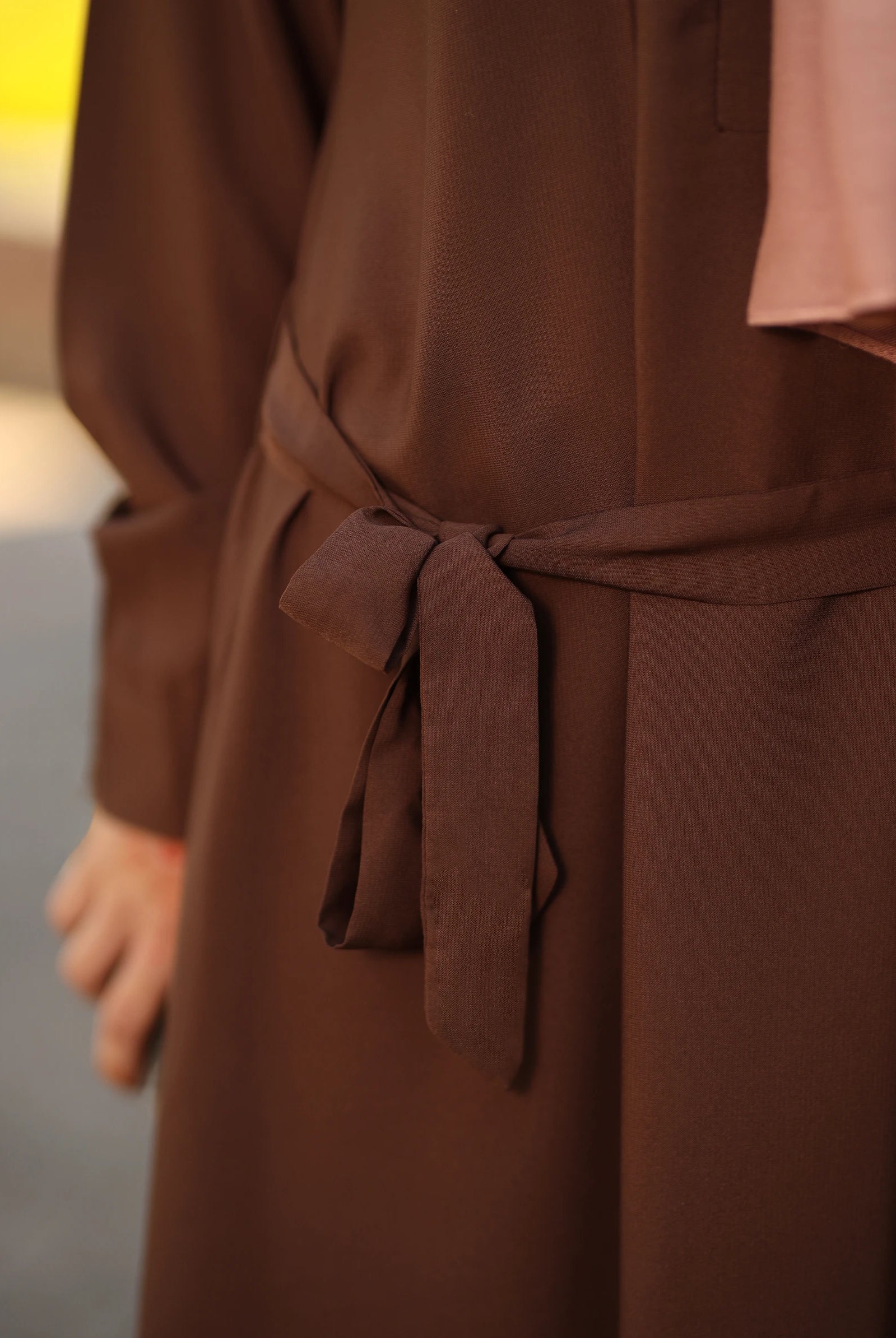 chocolate brown abaya