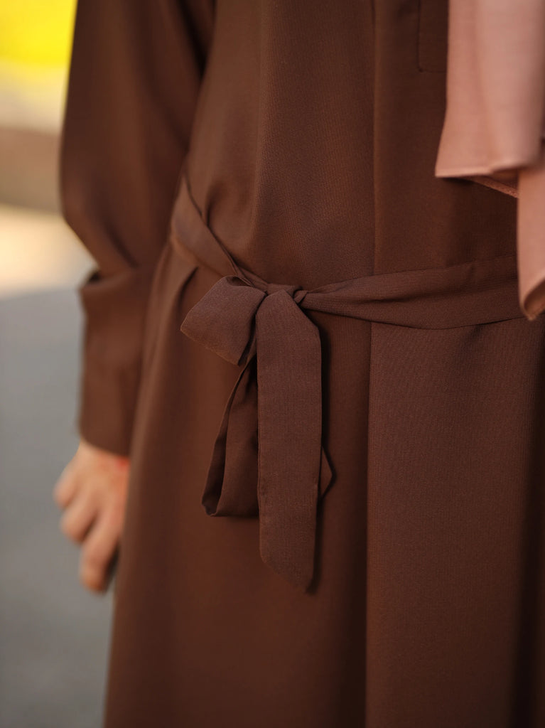 chocolate brown abaya