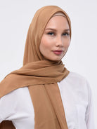 camel coloured scarf