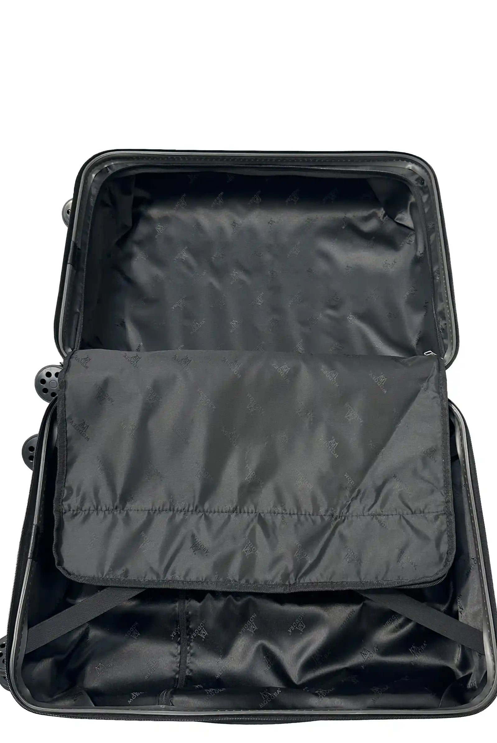 Dark grey medium 4 wheel suitcase