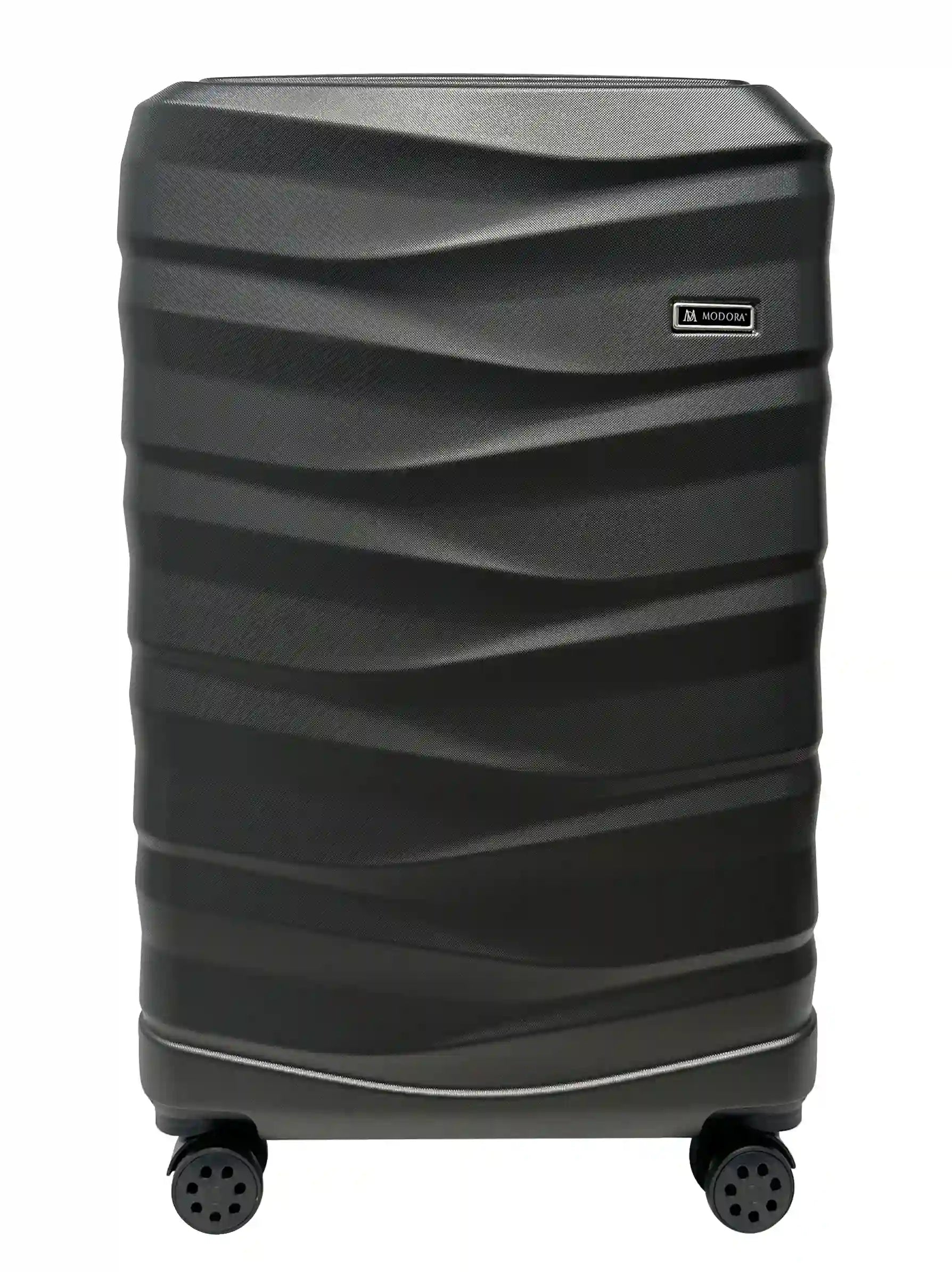 dark grey large suitcase