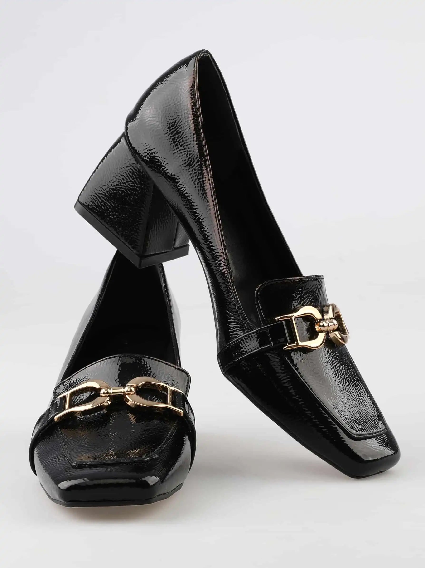 Shop Asos Design Wide Fit Placid High Block Heels In Black