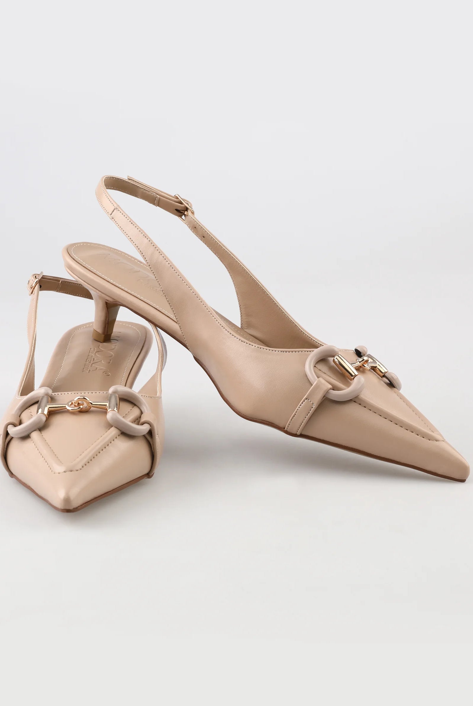beige slingback heels for women