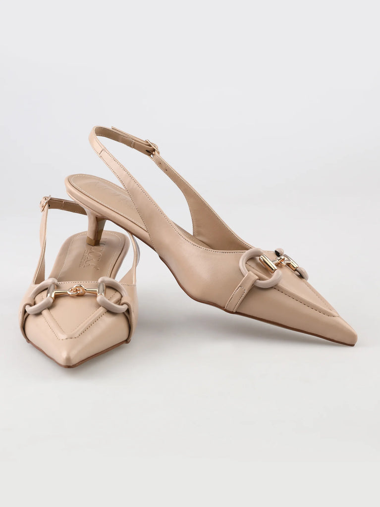 beige slingback heels for women
