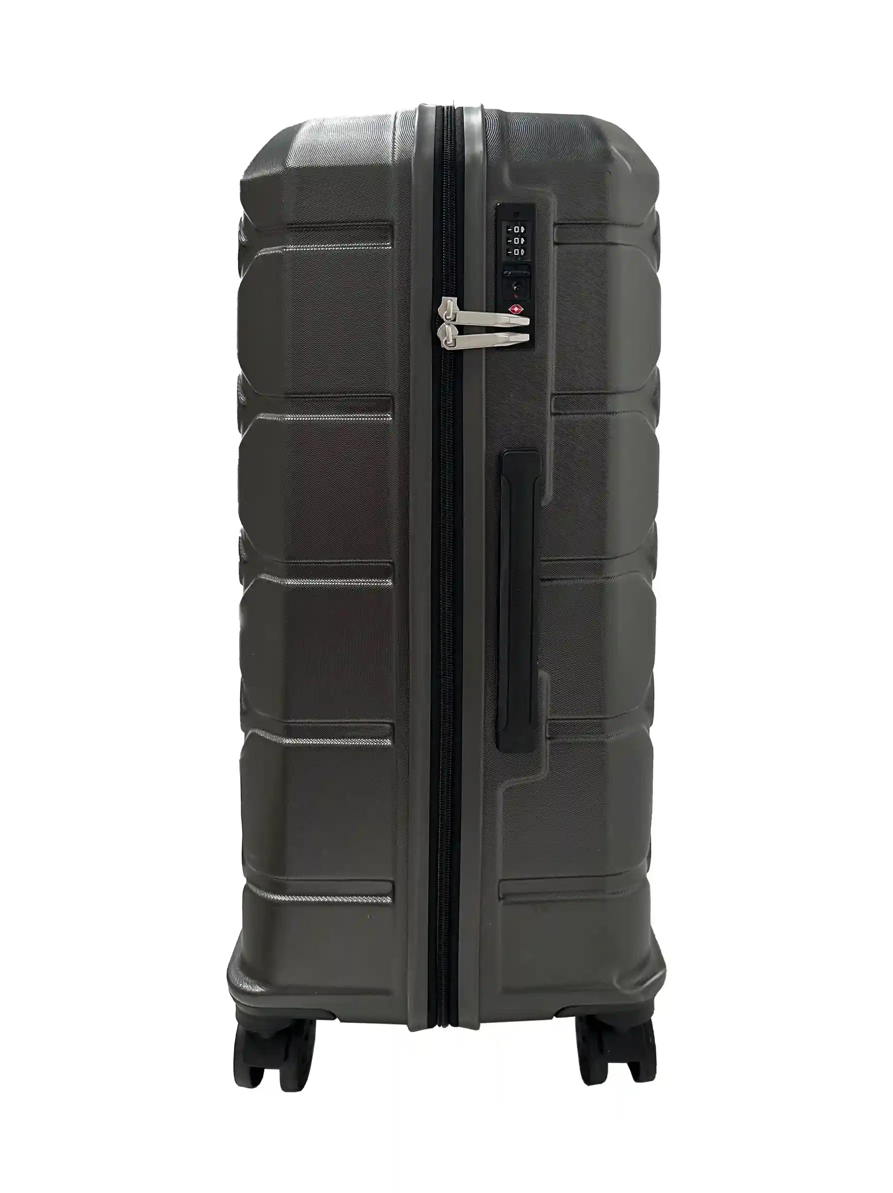 dark grey luggage suitcase