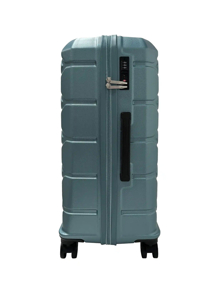 green large luggage