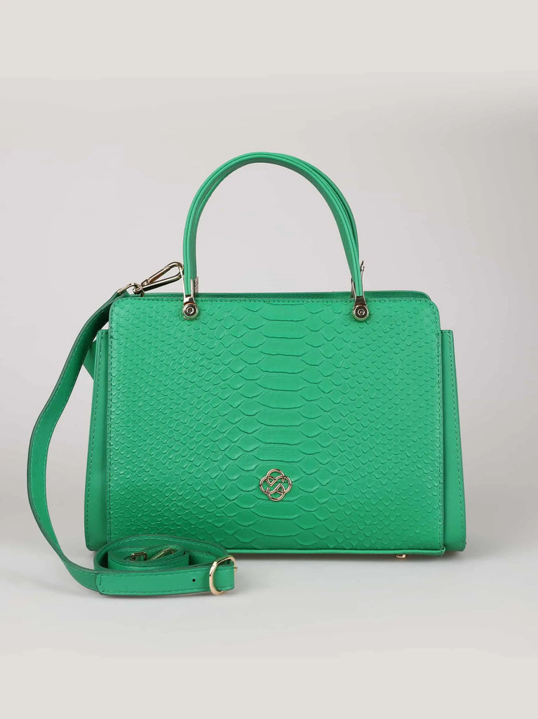 formal green mini bag