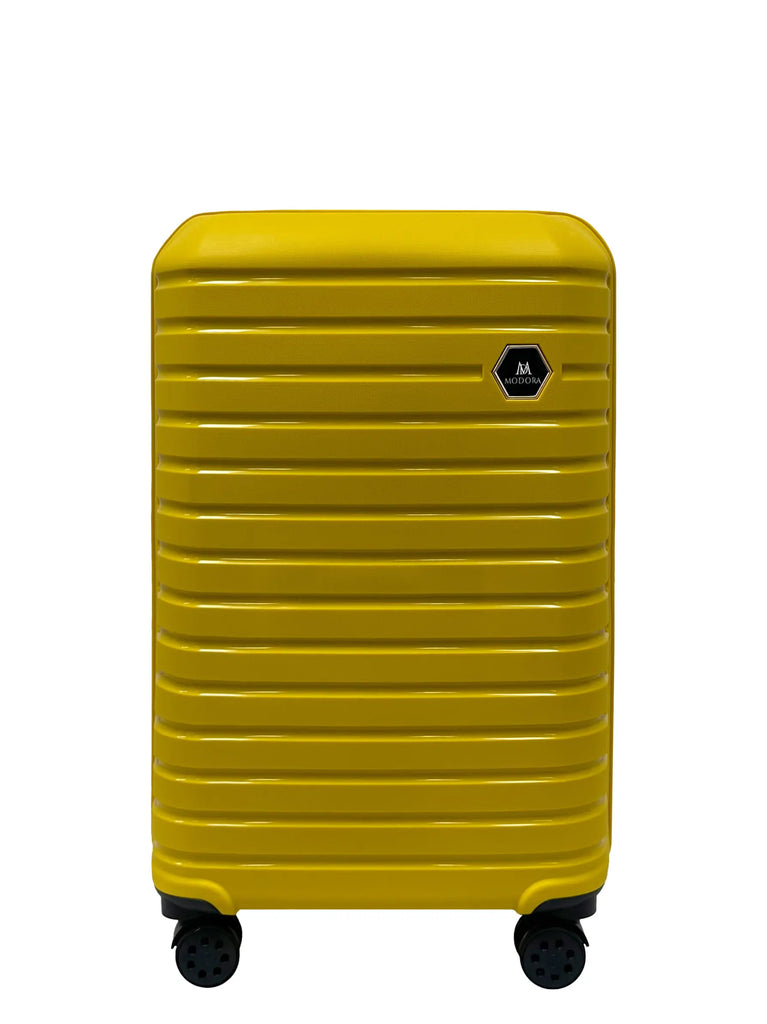 Yellow medium suitcase