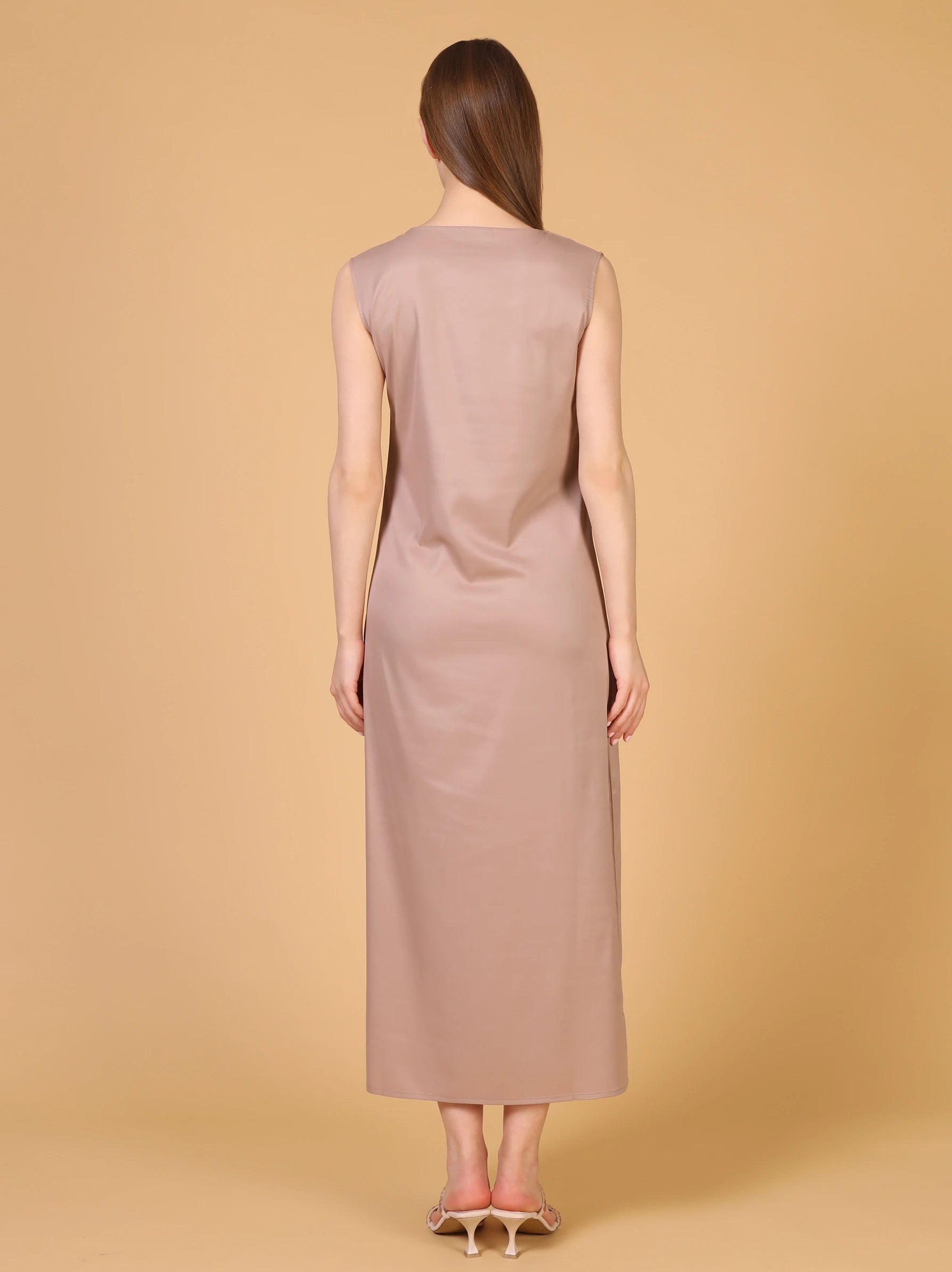 Light Brown Abayas Slip Dress