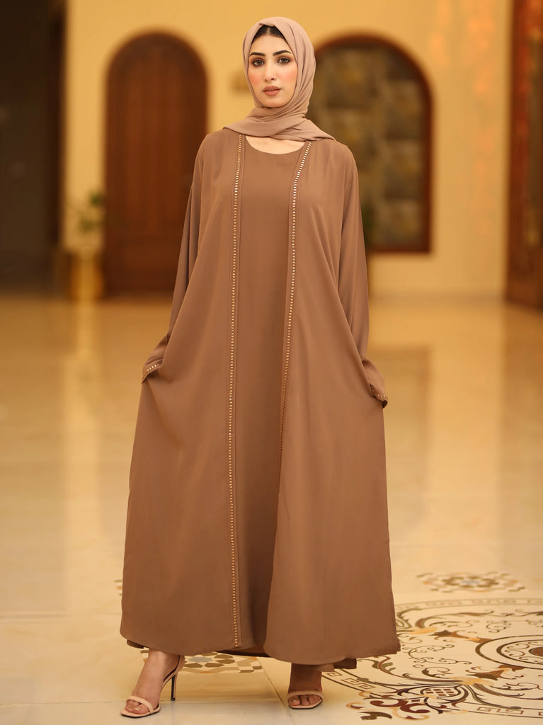 light brown abaya