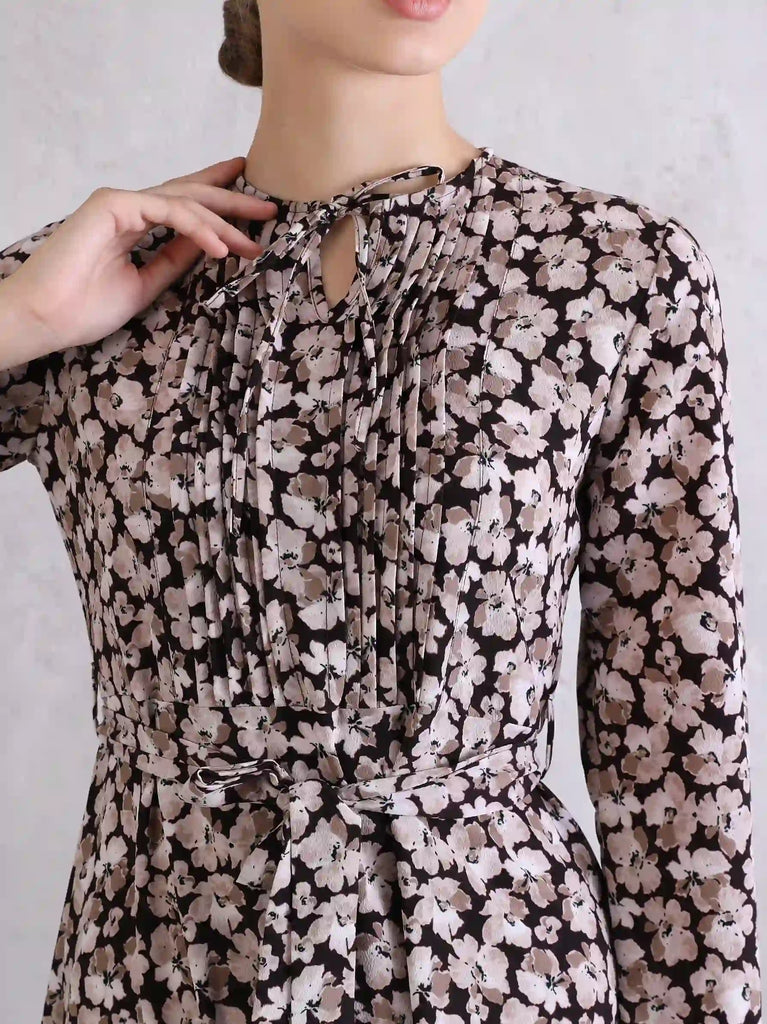 black floral dress