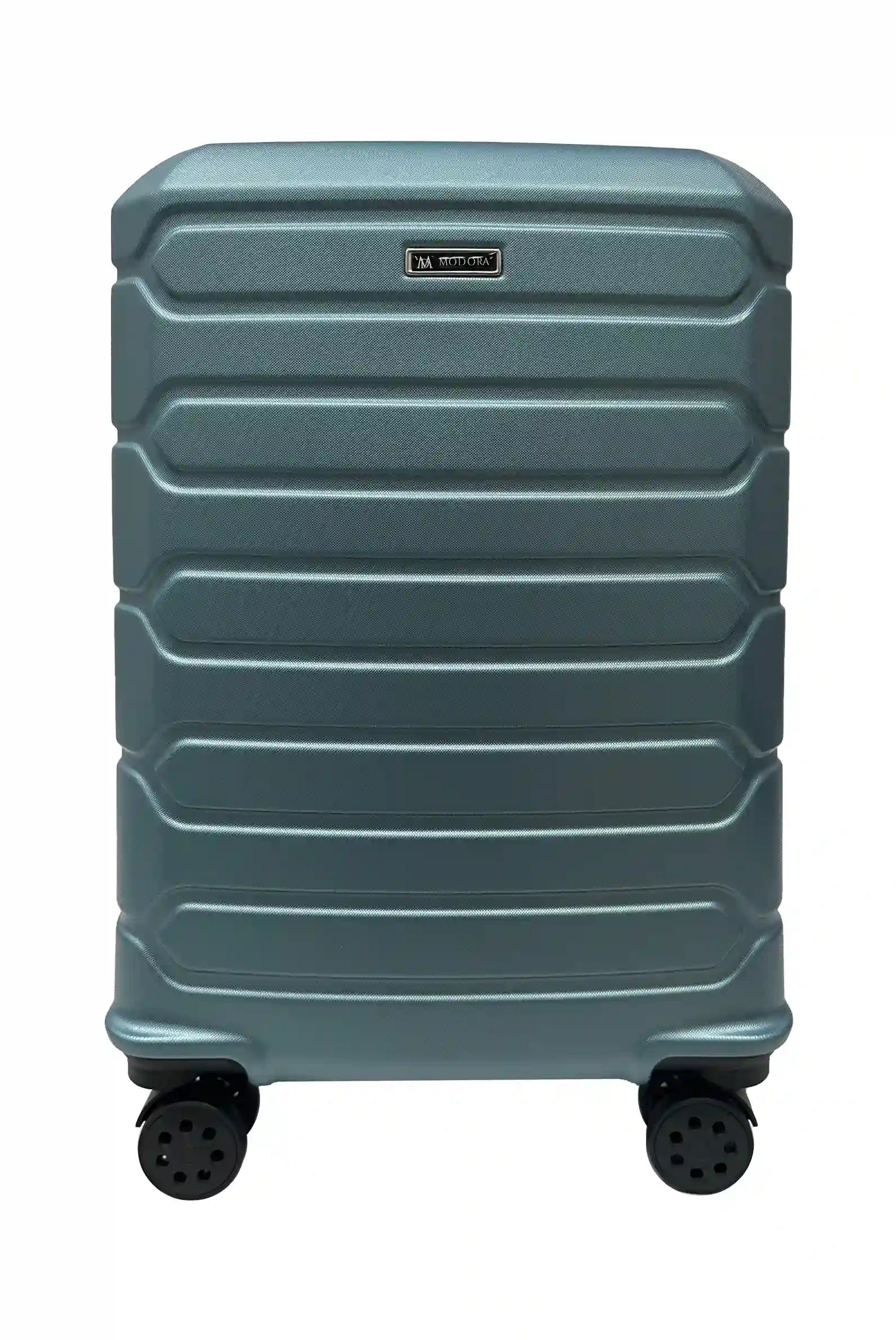 green medium suitcase