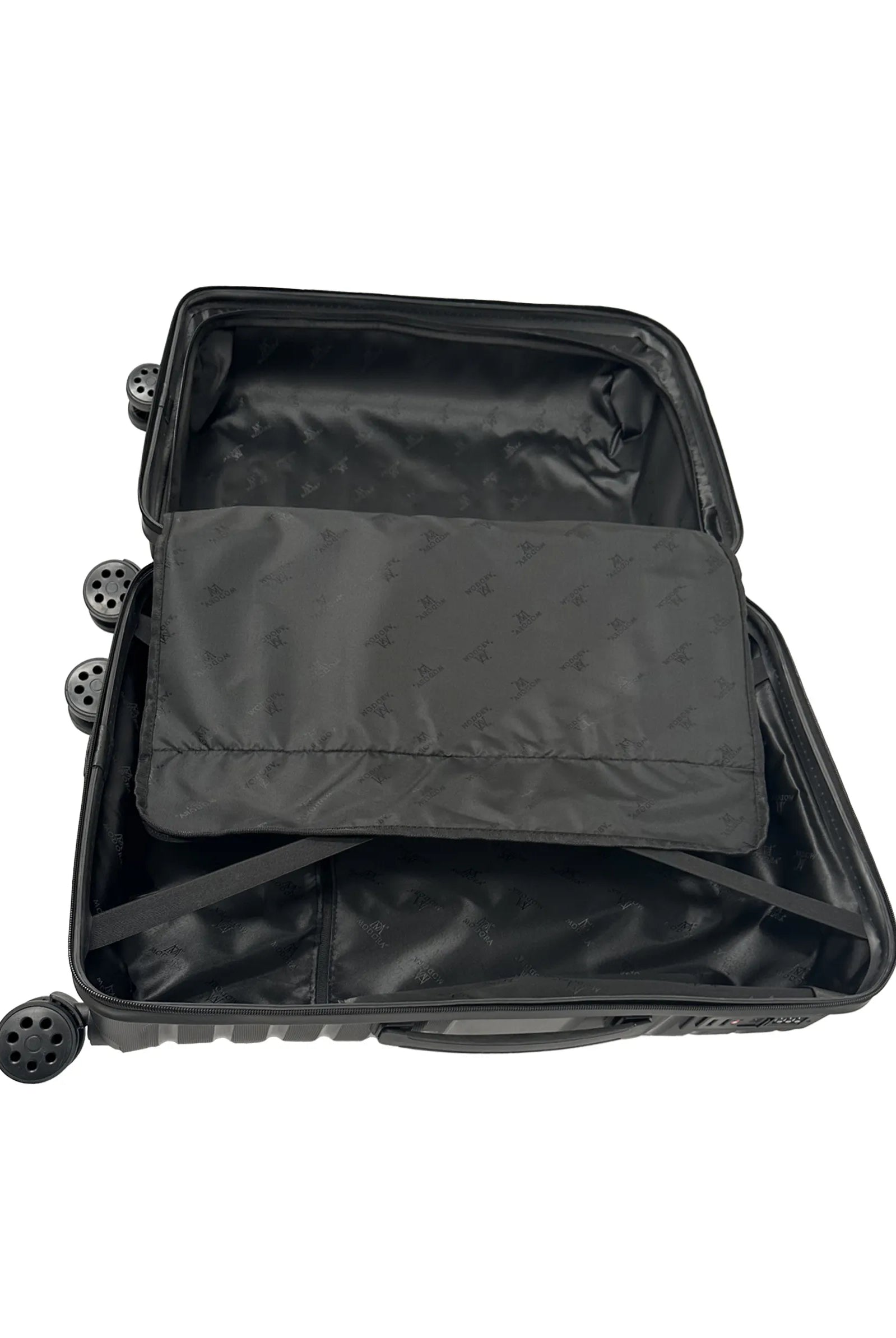 black medium suitcase uk
