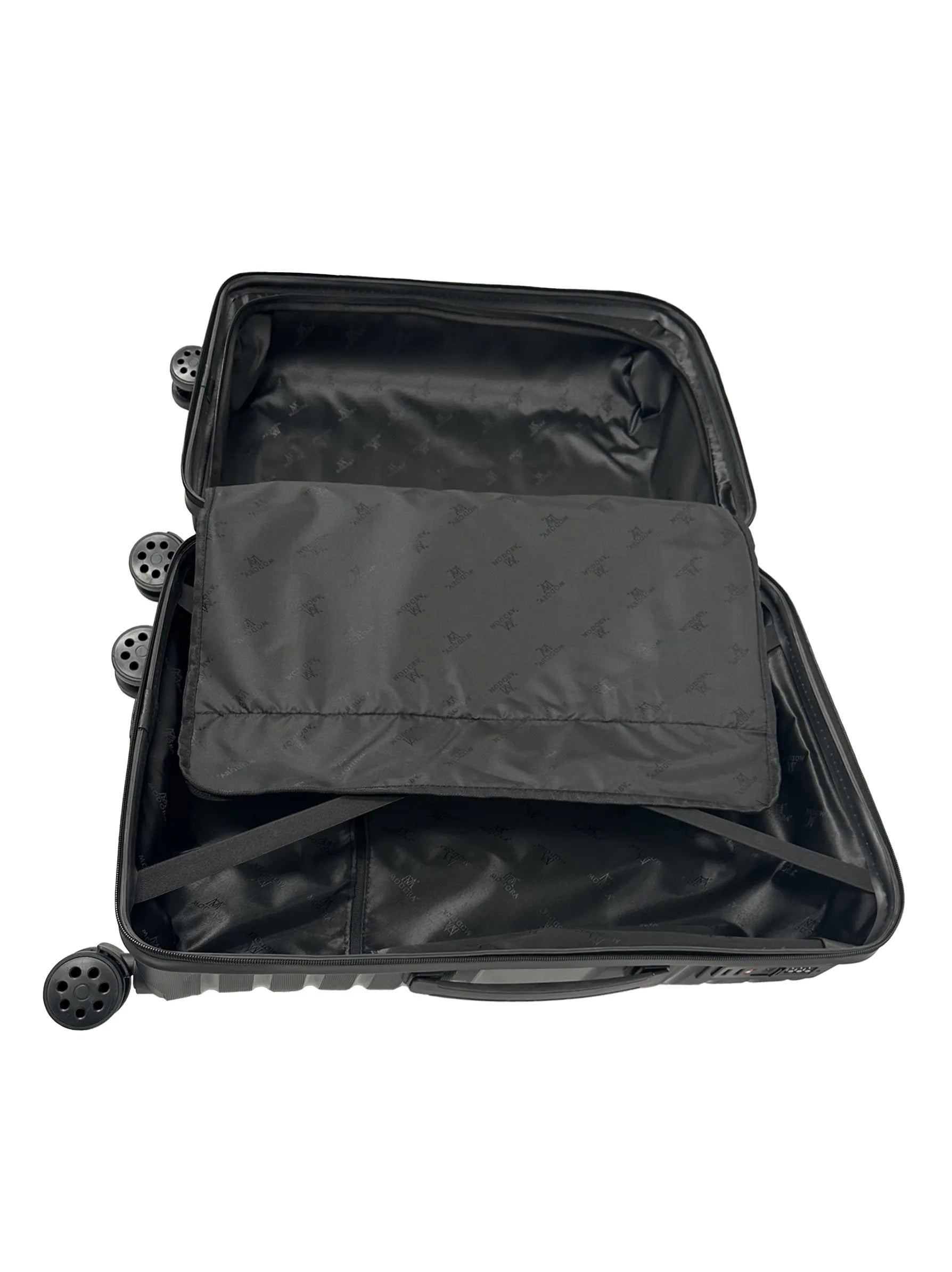 black medium suitcase uk