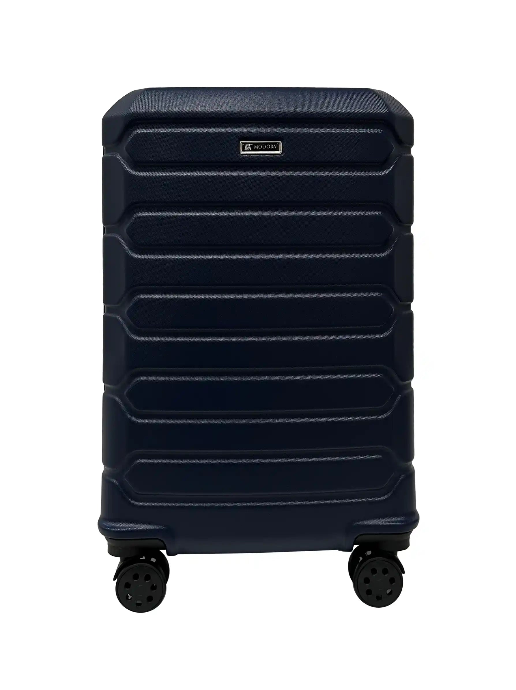 navy medium suitcase