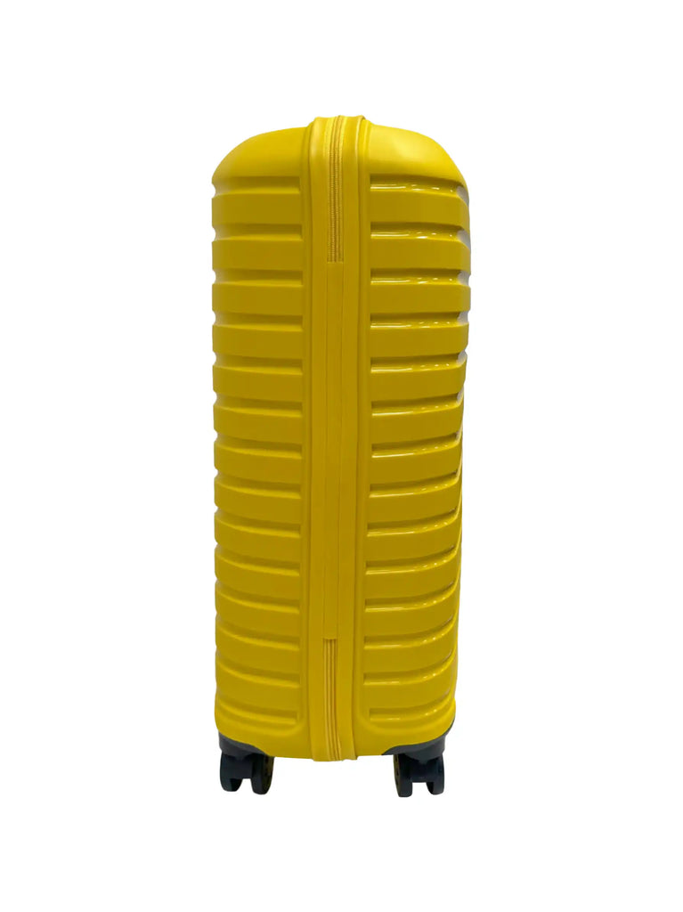 Vanille yellow medium suitcase