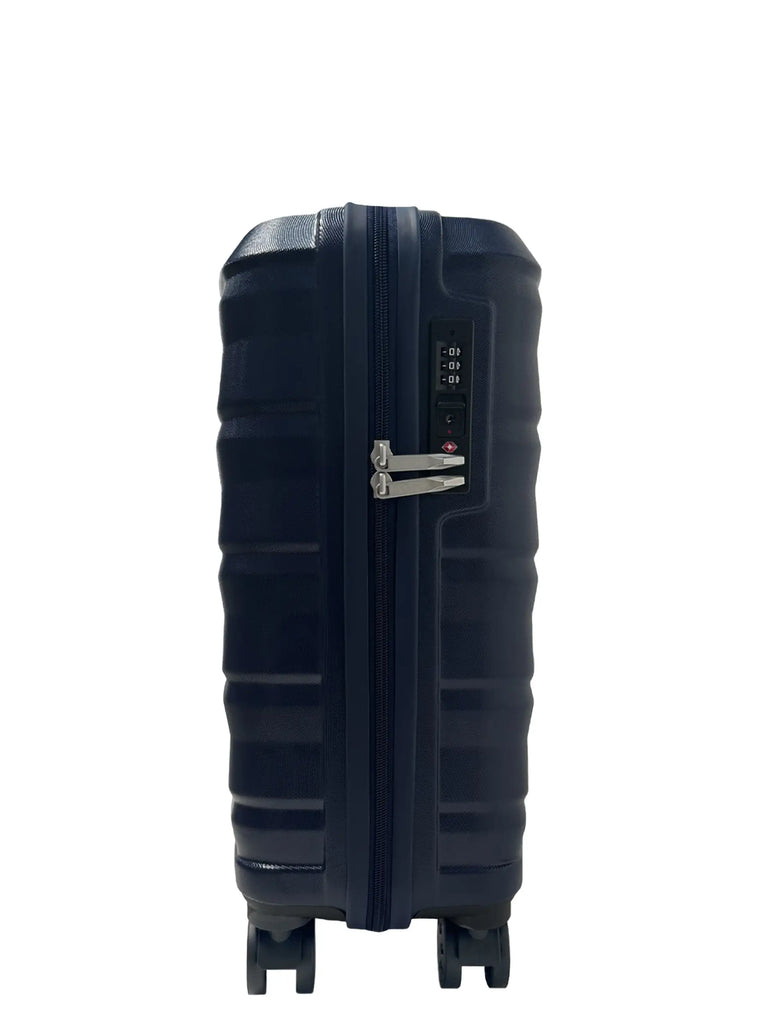 Navy hard shell medium size Suitcase