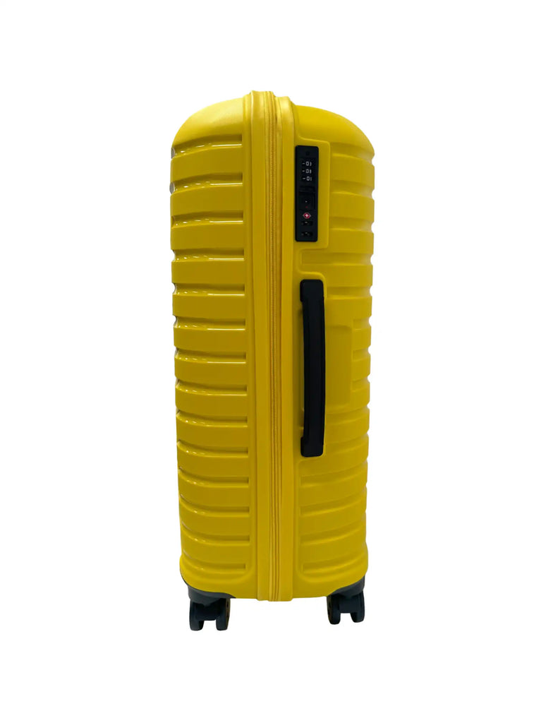 Vanile collection yellow medium suitcase