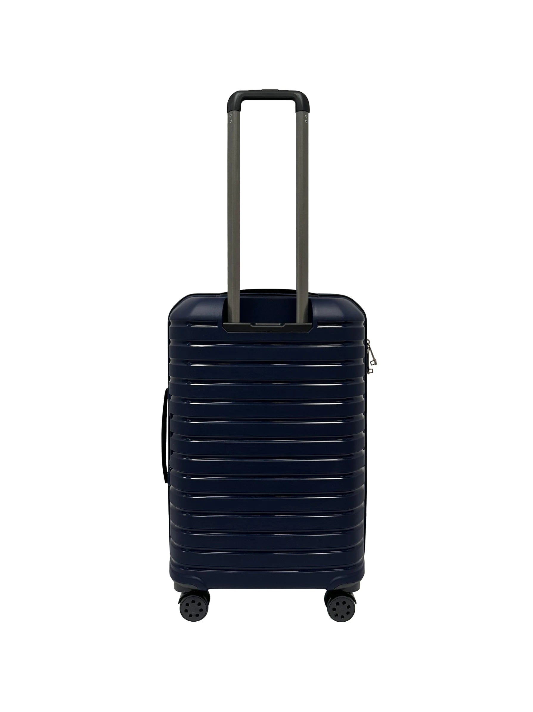 navy suitcase