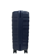 Navy hard shell medium size luggage