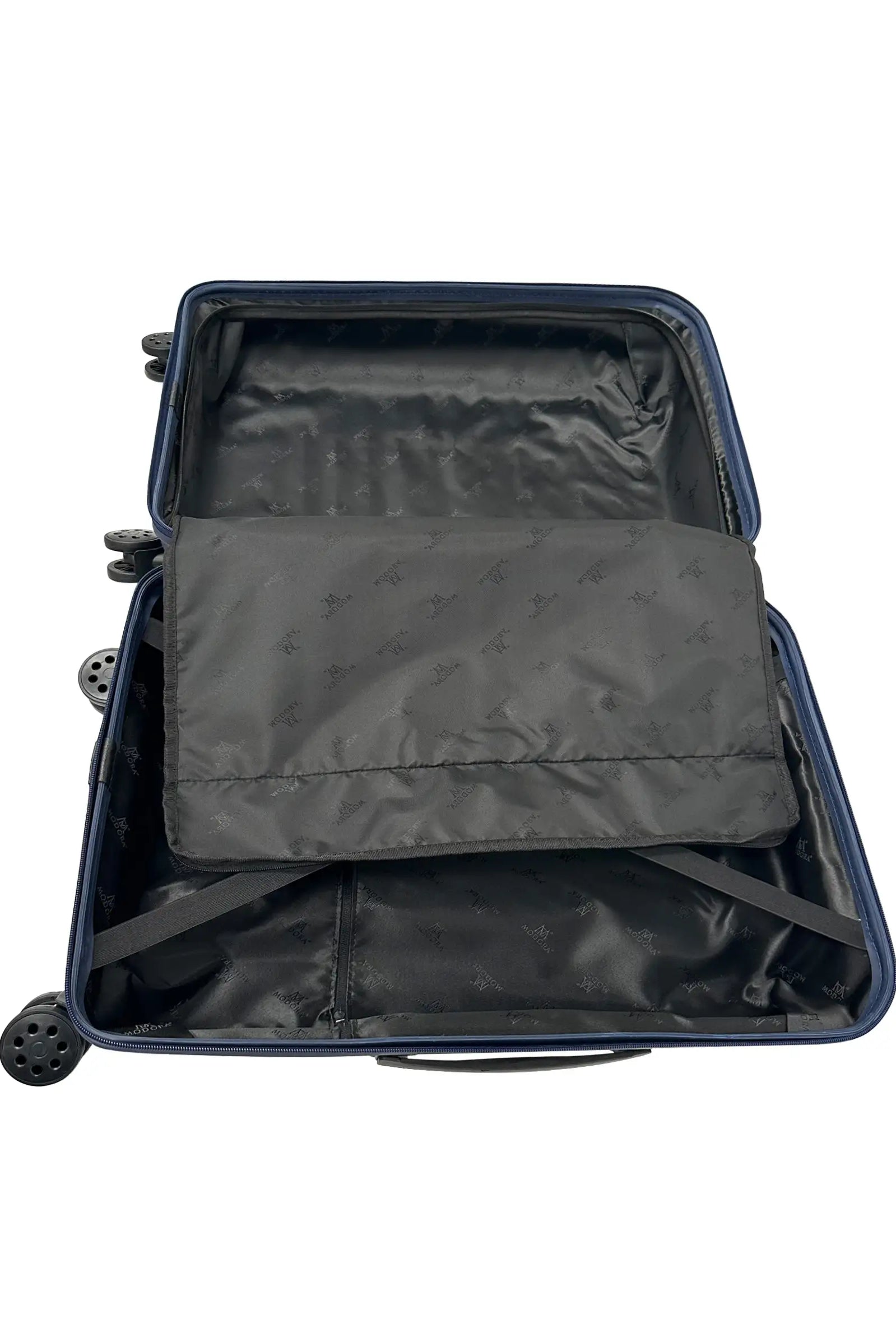 medium navy suitcase uk