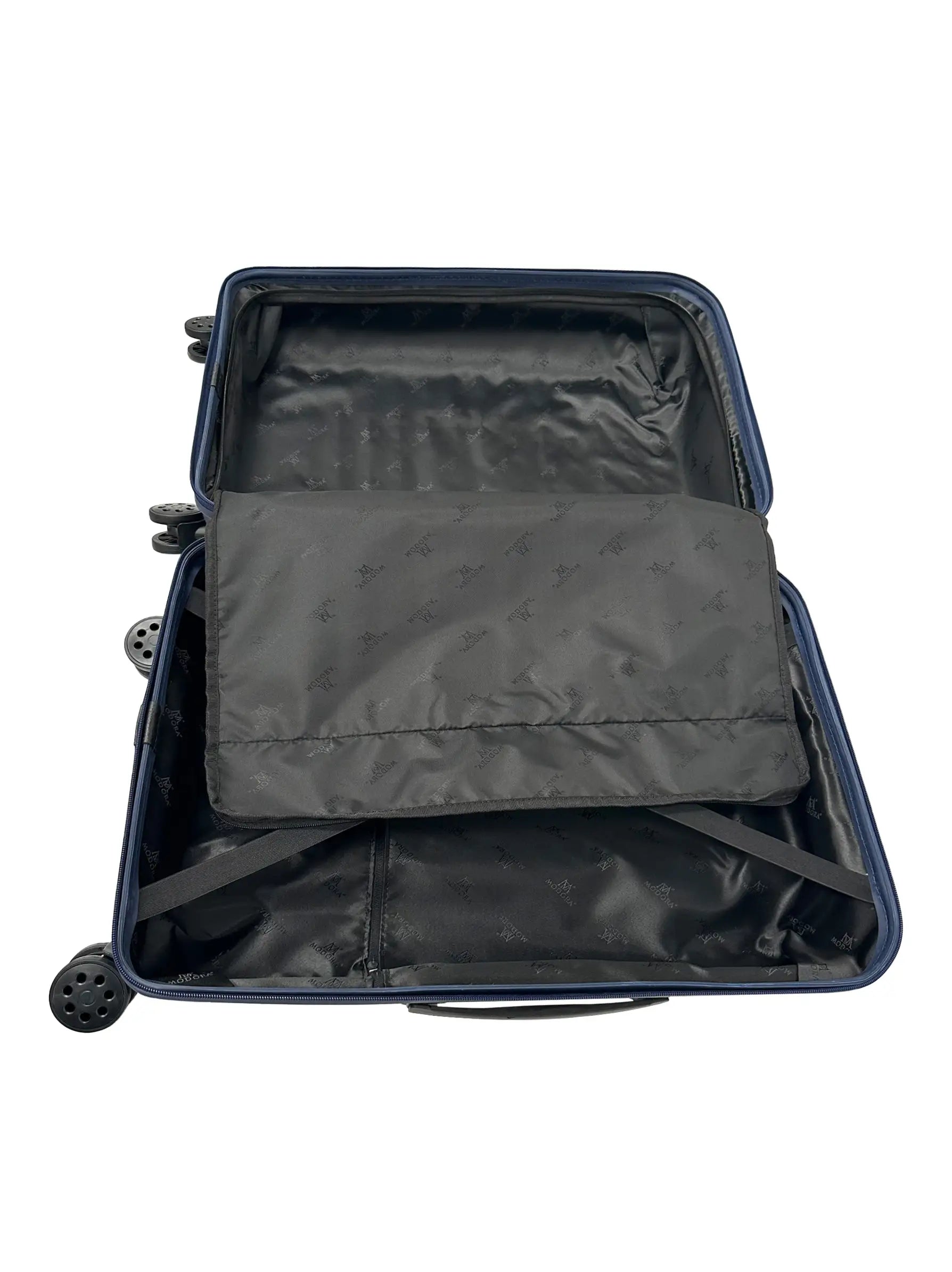 medium navy suitcase uk