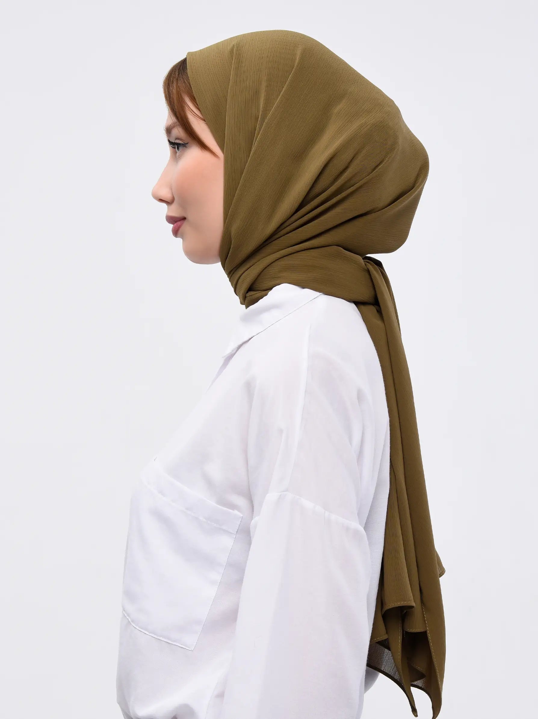 olive green scarf for women