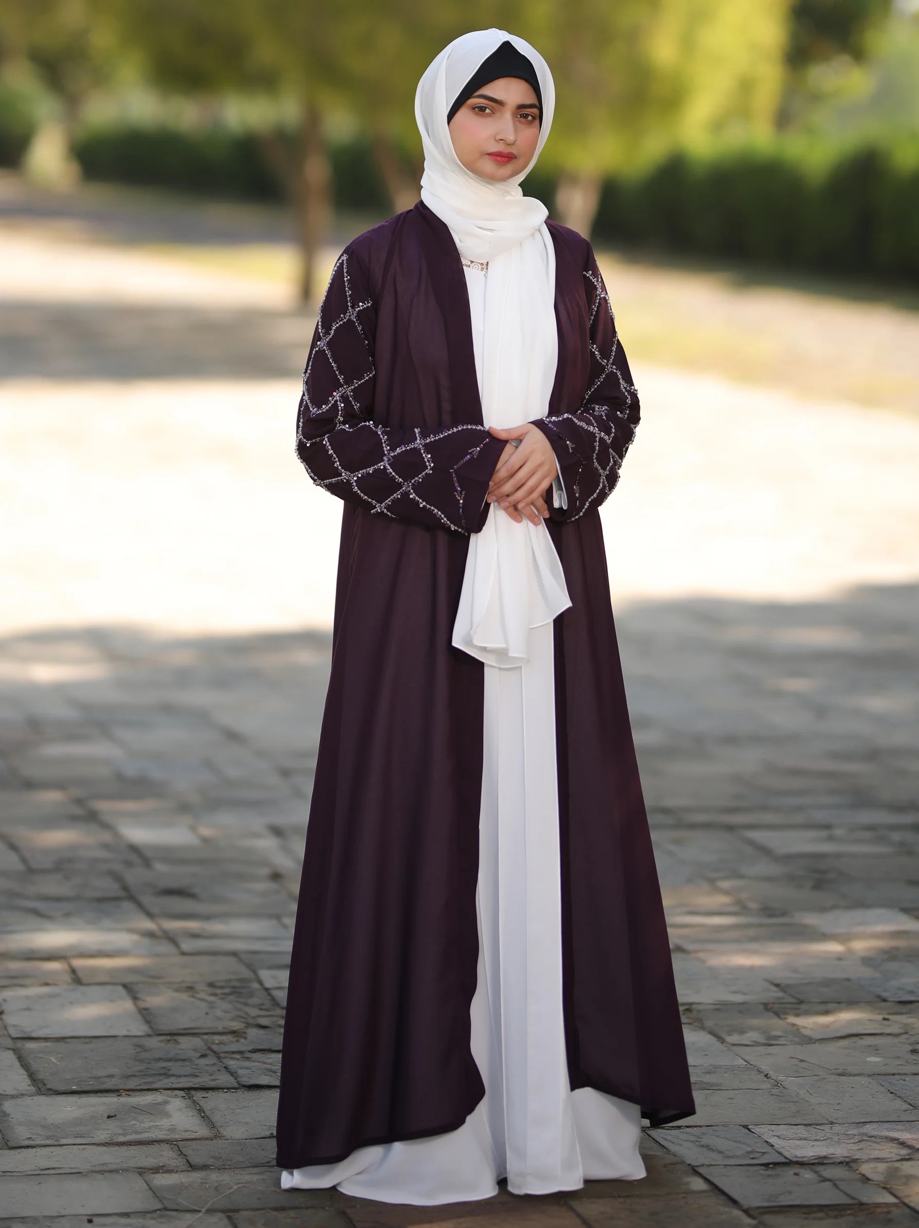 Chiffon abaya styles deals