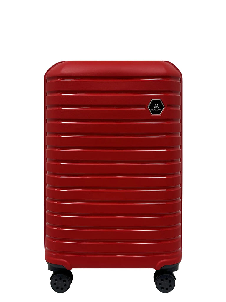 Red medium suitcase