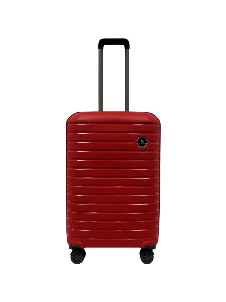 Medium 4 wheel red suitcase