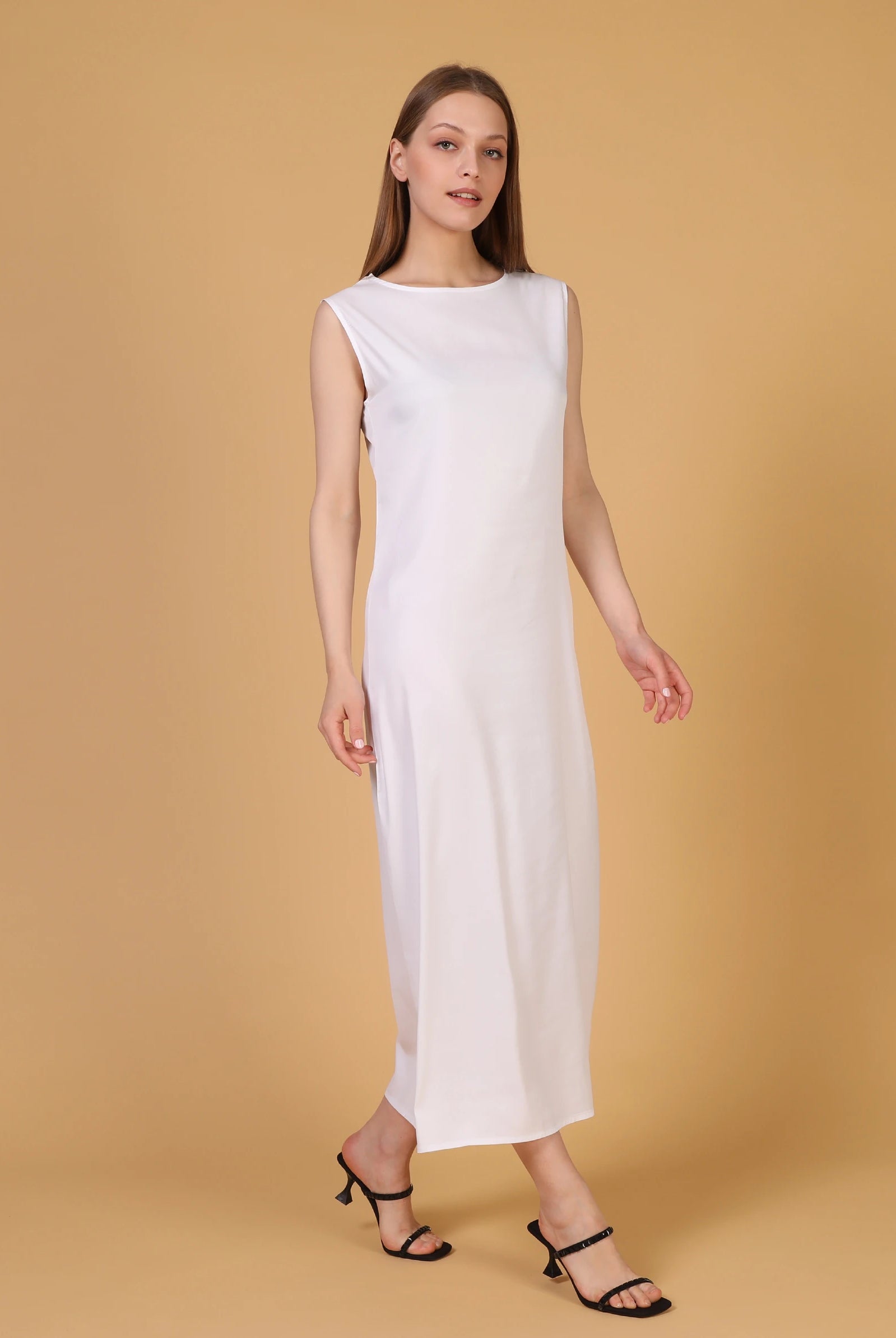 White Inner Slip Dress