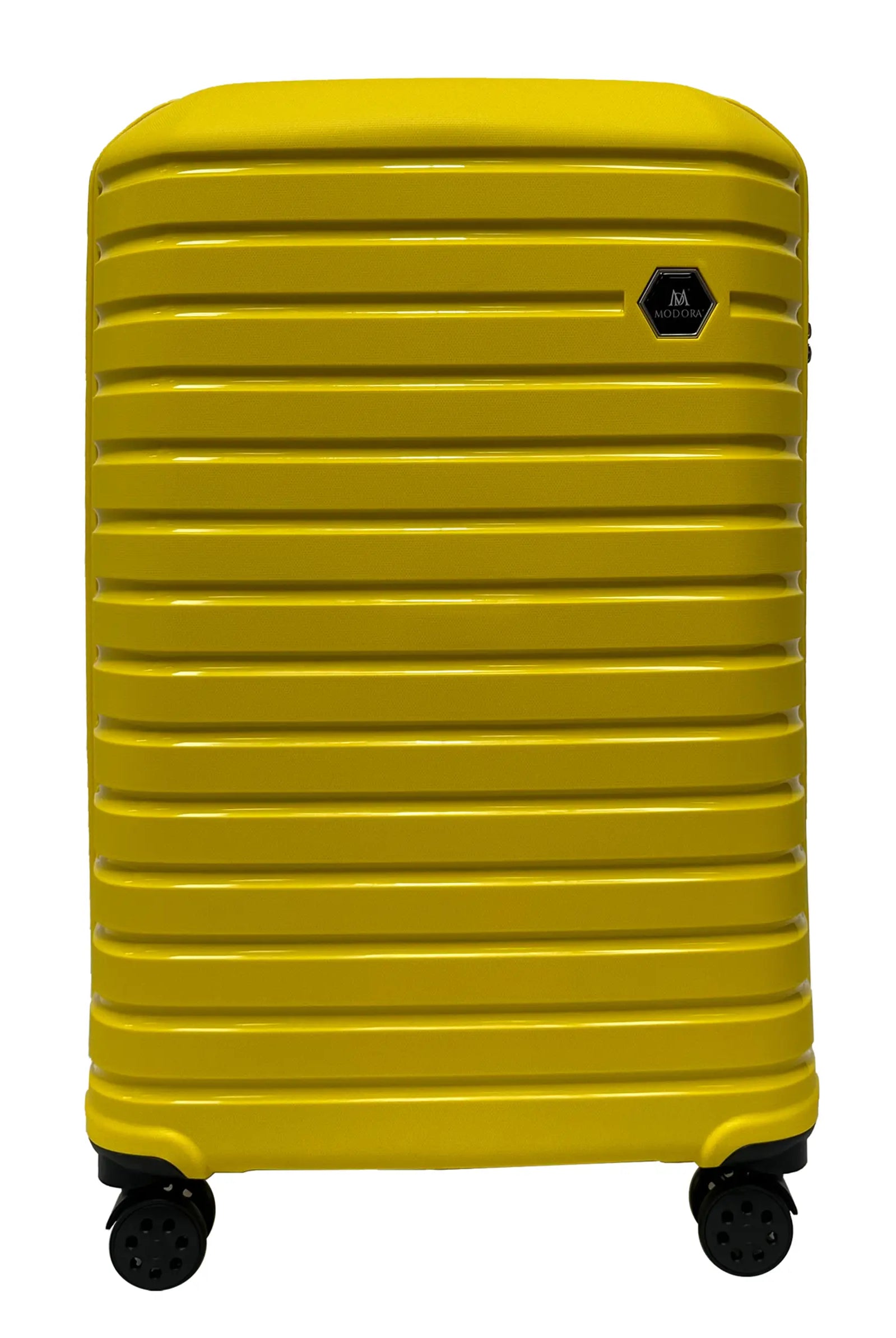Yellow large suitcase