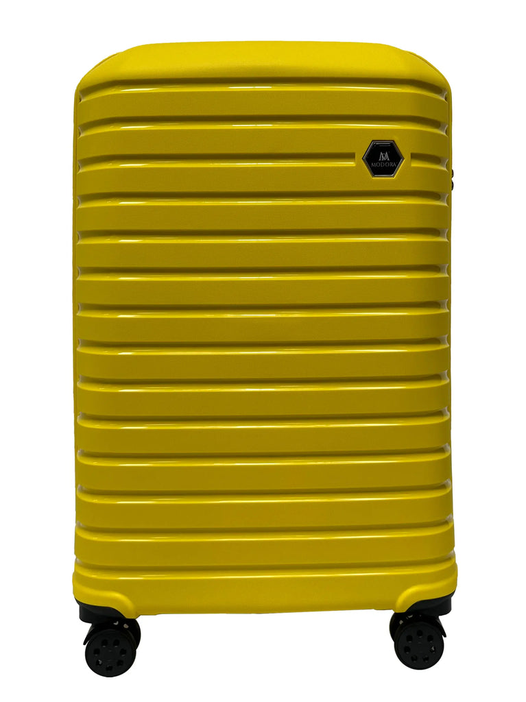 Yellow large suitcase