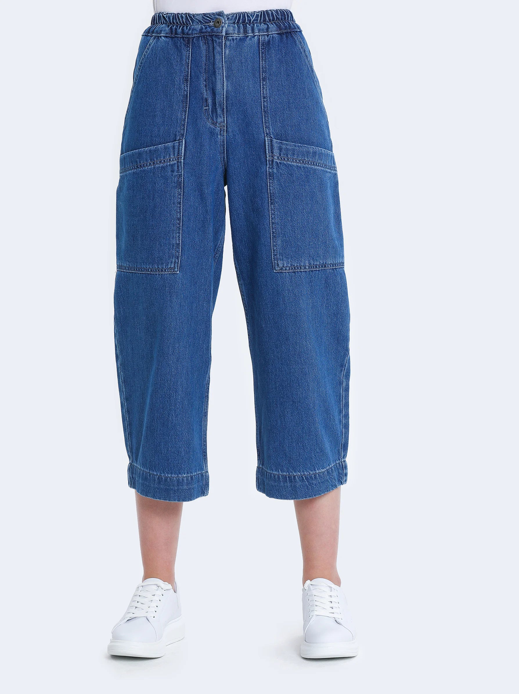 elasticated waist jeans