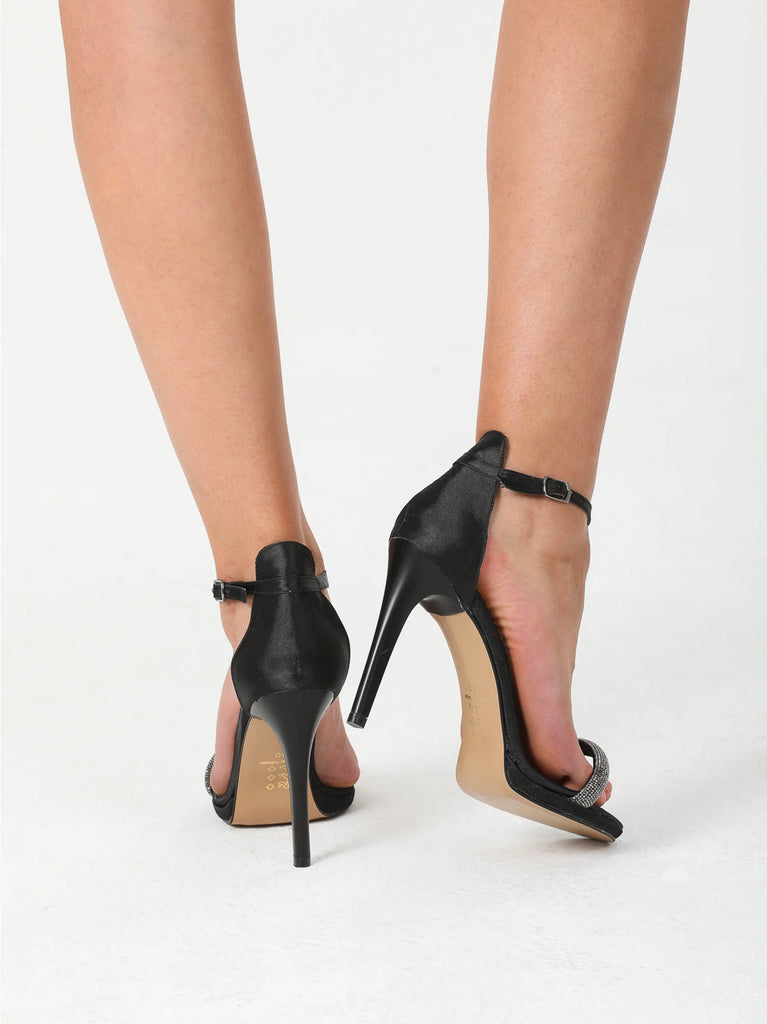 black ankle heel