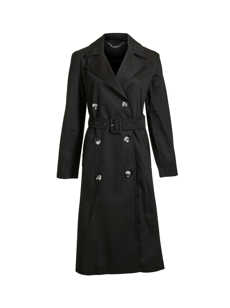 trench coat in black