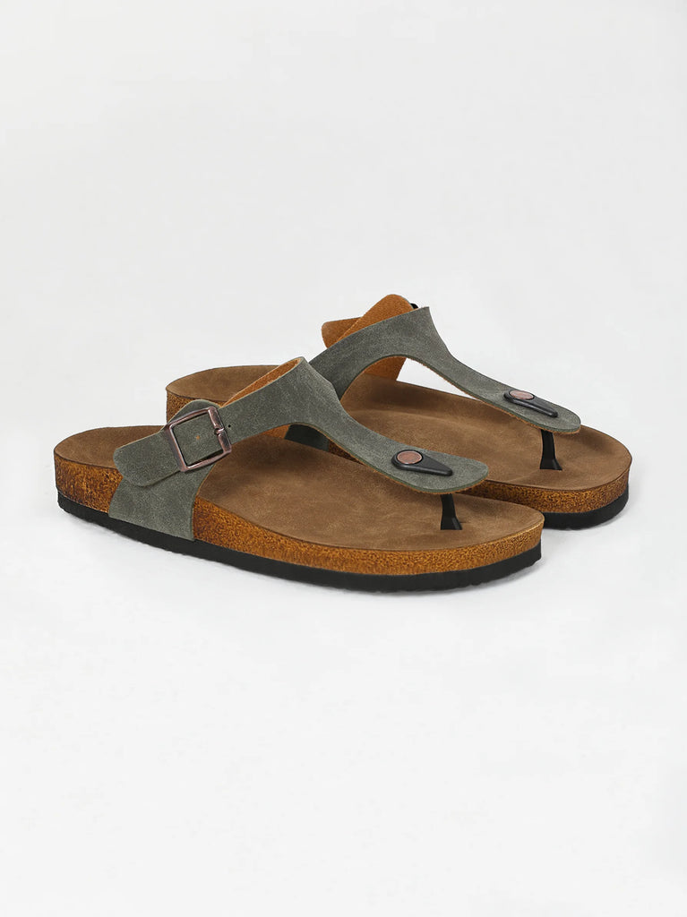 foot bed flat mule sandals