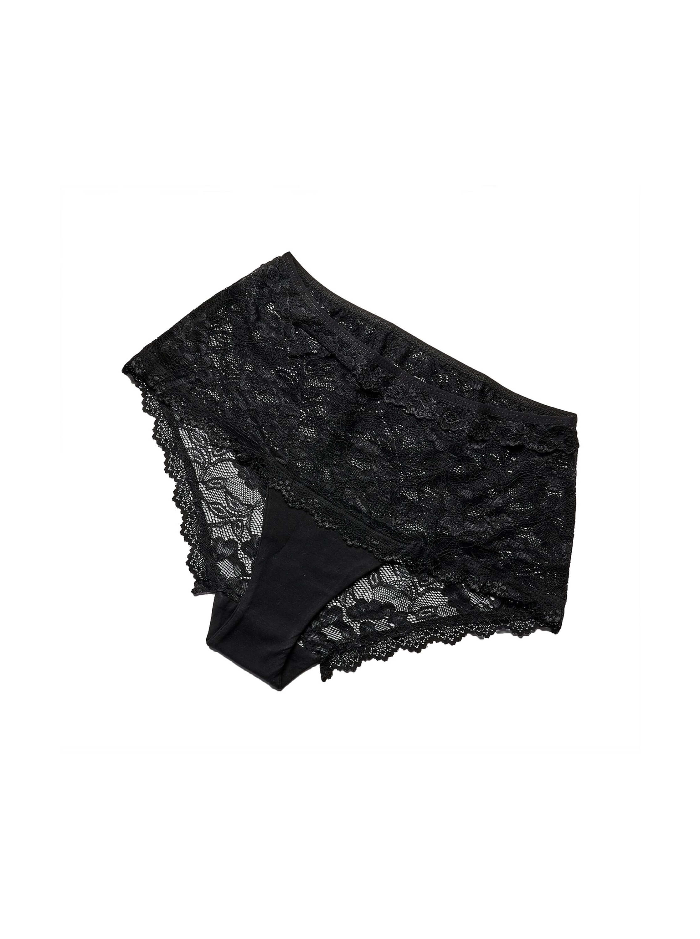 black high waist brief