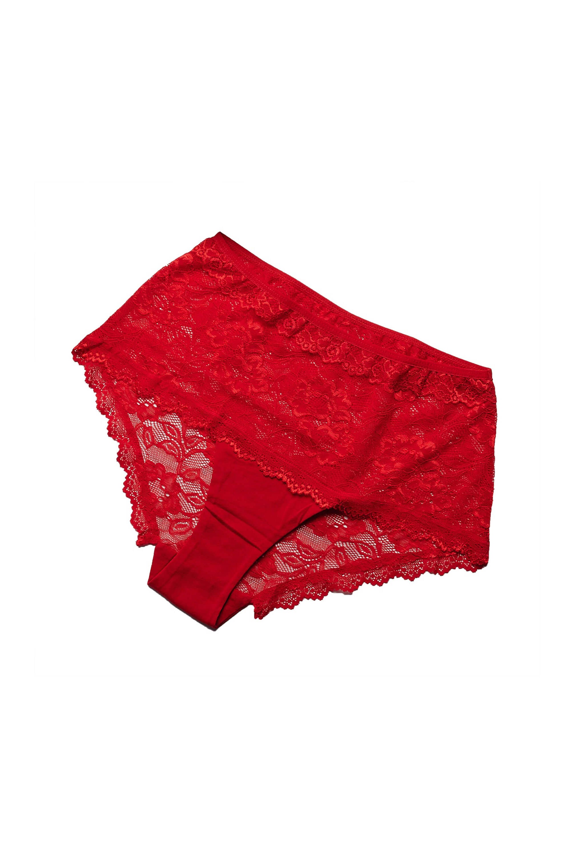 red lace briefs