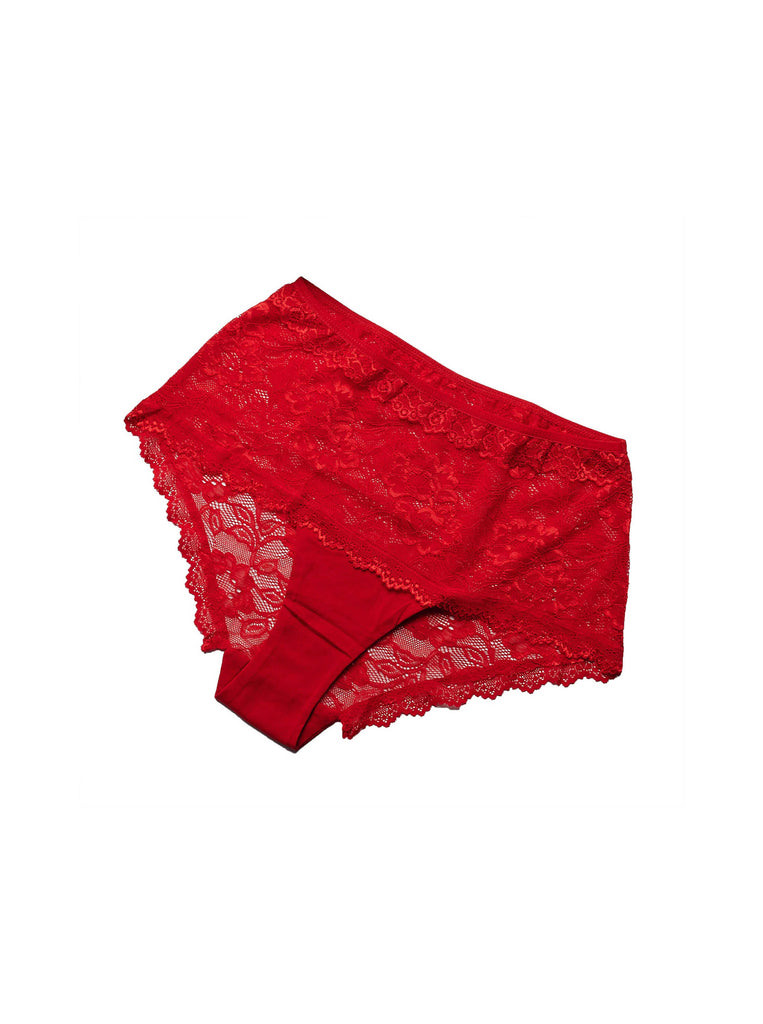 red lace briefs