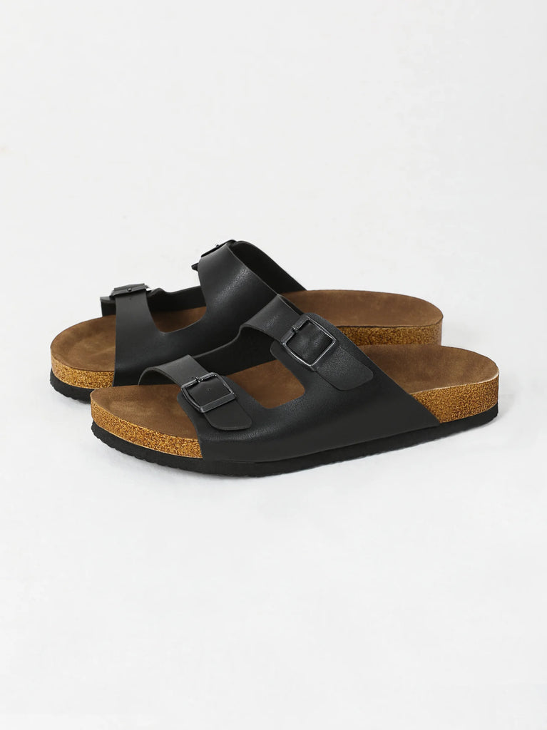 black strap sandals women