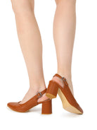 buy brown women's pointed toe heels