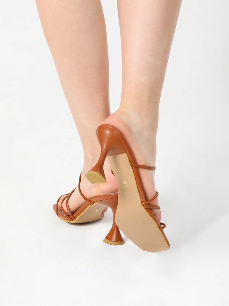 brown mule heels womens