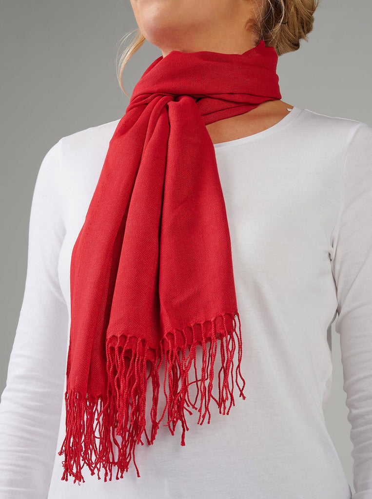 ladies red scarf uk