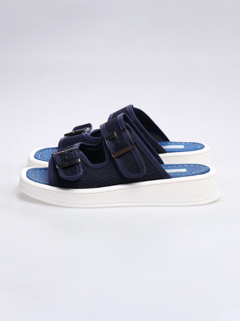 buy women's footwear flat navy sandals