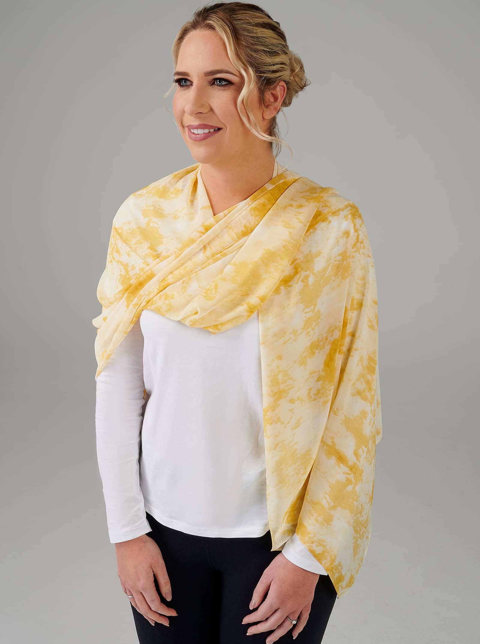 amber silk scarf