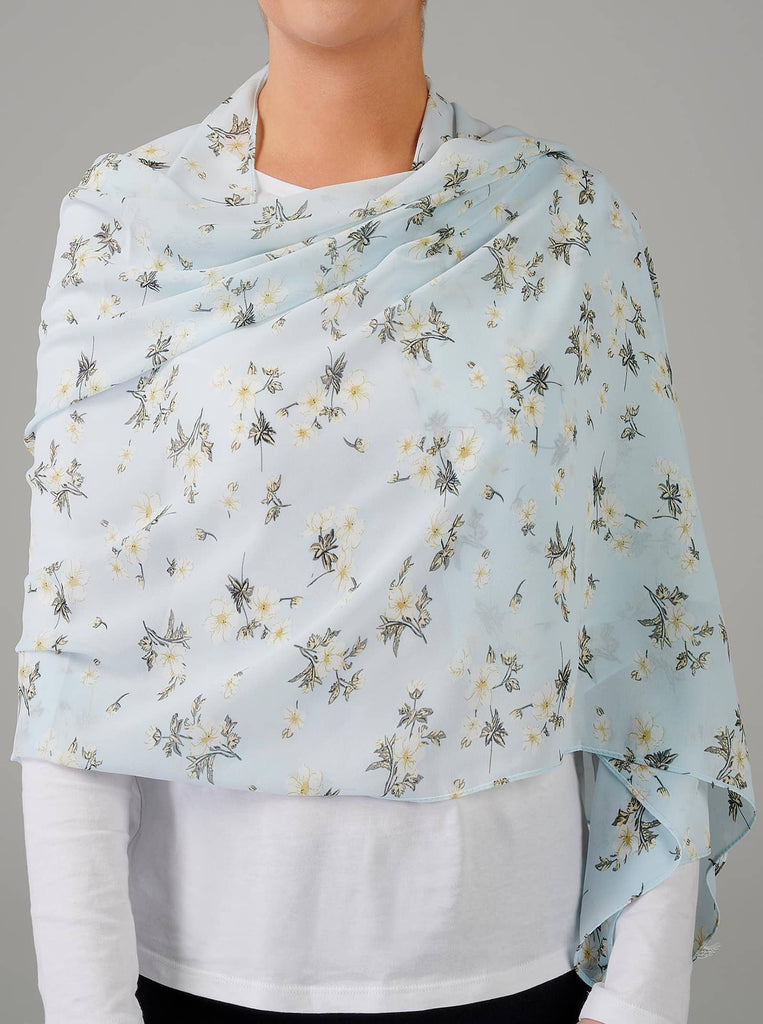 light blue scarf womens